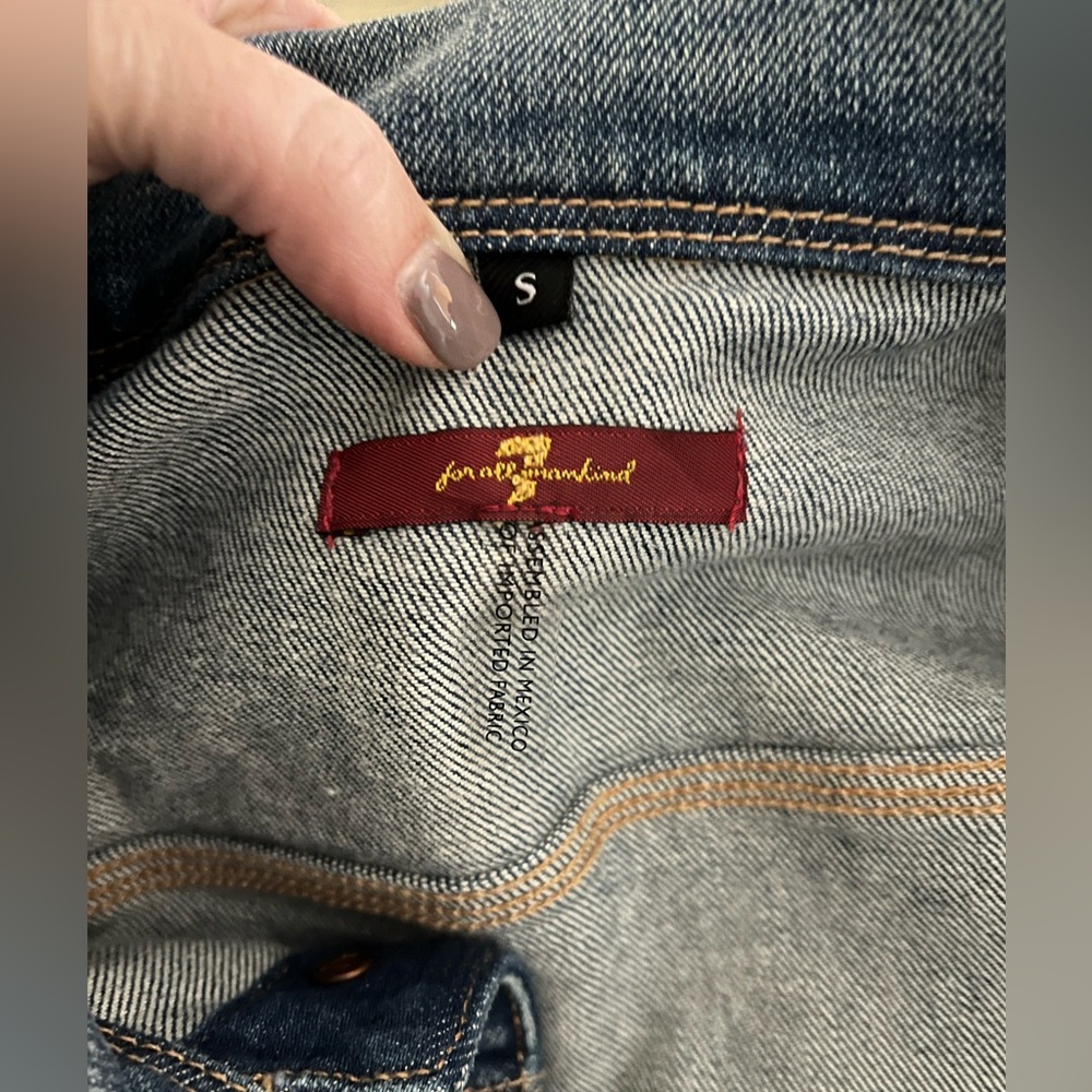 7 for All Mankind Classic Denim Jacket - Picture 3 of 4